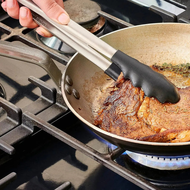 Küchenzange Express Edelstahl & Silikon 28cm rot von Mastrad