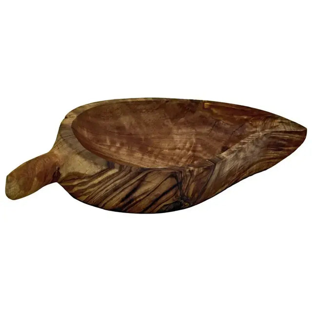 Seifenschale aus Olivenholz Blatt von Unicorn