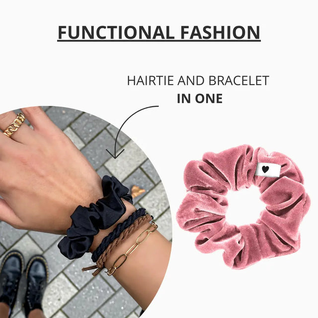 Samt-Scrunchie Rosa von Bellody