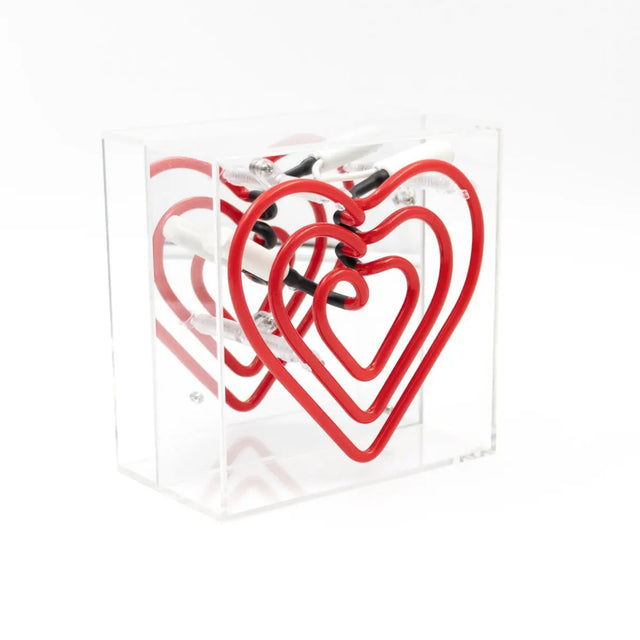 Mini Acryl-Box Neon - Herz von Locomocean