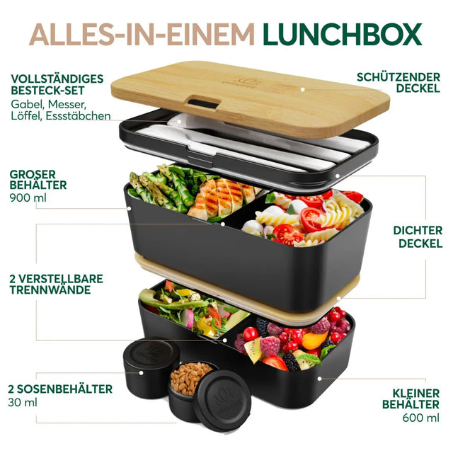 Nestable L Bamboo Black von Umami