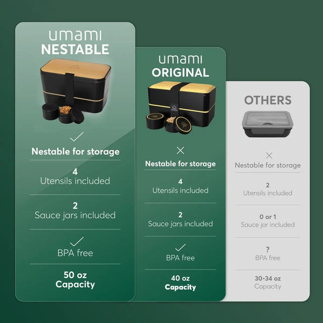 Nestable L Bamboo Black von Umami