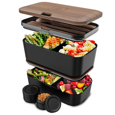 Nestable L Walnut Black Nestable von Umami