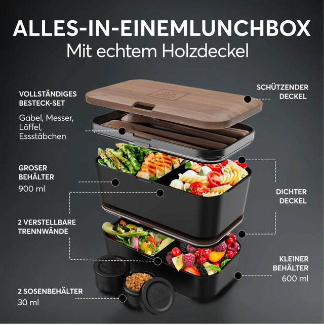 Nestable L Walnut Black Nestable von Umami