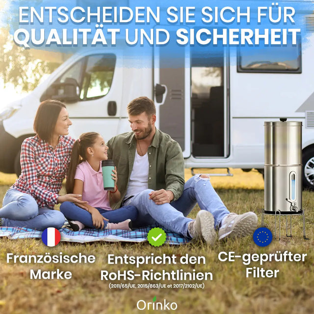 Wasserspender mit Schwerkraftfilter 8.5 L von Orinko