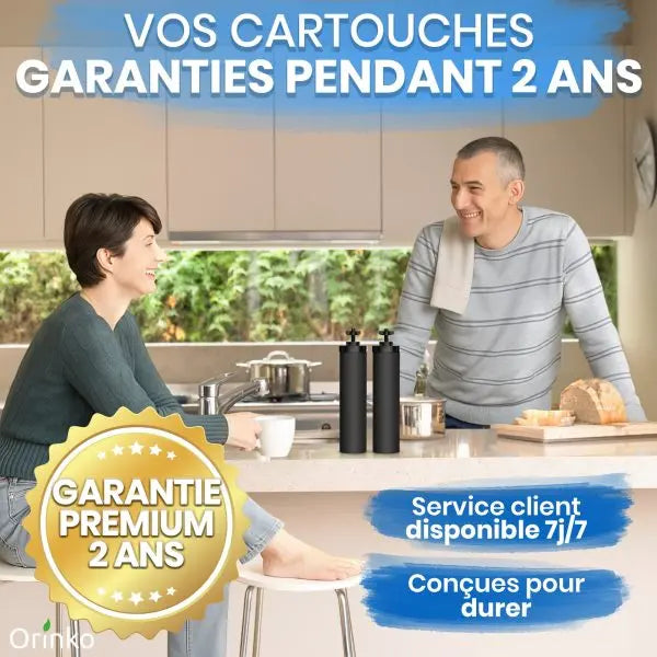 Gravity Wasserfilter für Berkey & Berkefeld 4er Set von Orinko