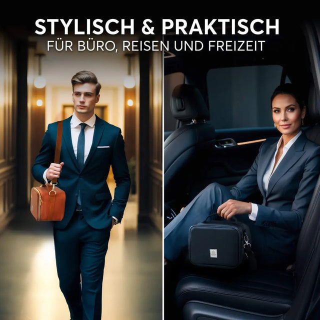 Insulated Lunch Bag Elegant Brown Premium von Umami