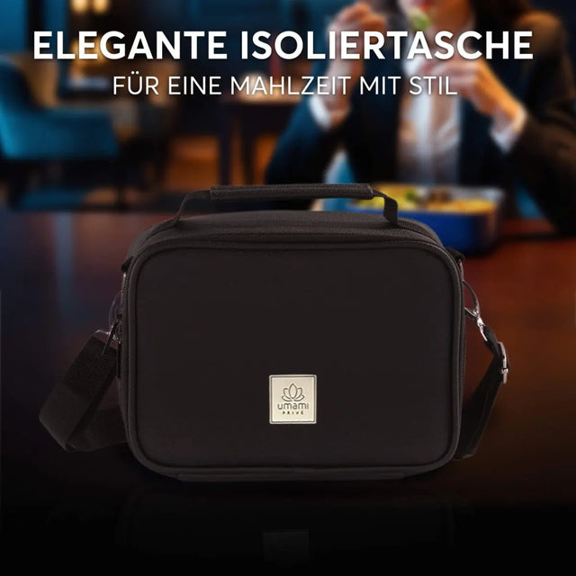 Insulated Lunch Bag Deep Black Premium von Umami