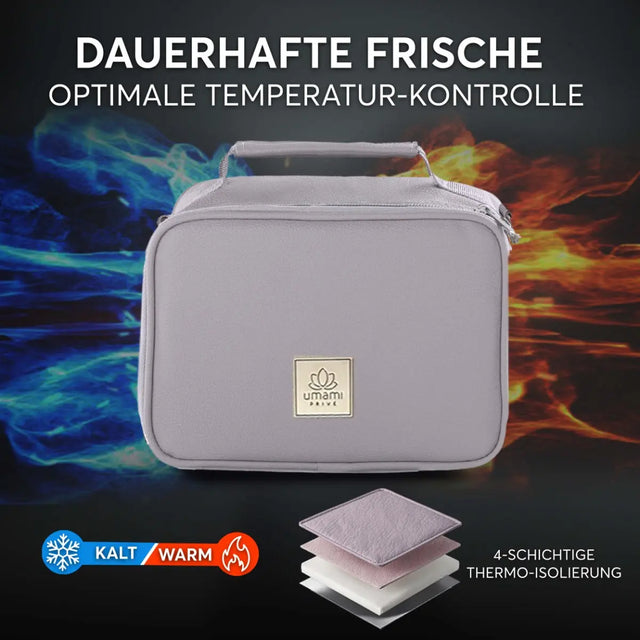 Insulated Lunch Bag Cool Grey Premium von Umami