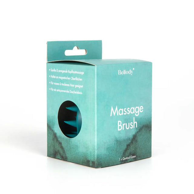 Kopfmassagebürste Grün von Bellody