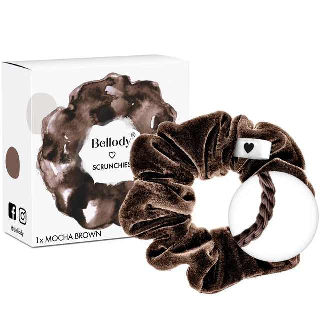 Samt-Scrunchie Braun von Bellody