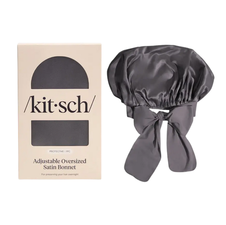 Satin Bonnet XL Anthrazit von Kitsch