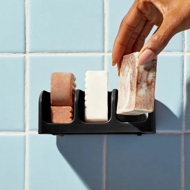 Seifenschale 3er Schwarz von Kitsch