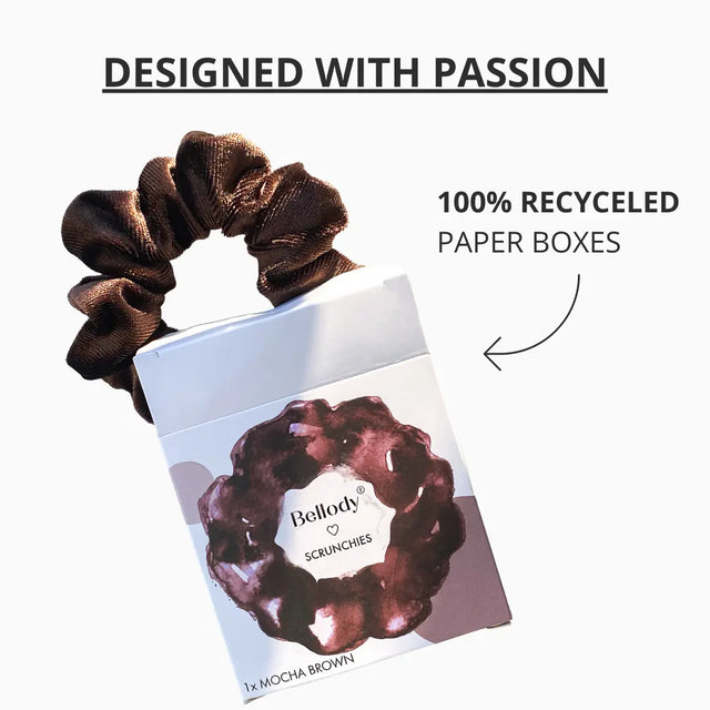 Samt-Scrunchie Braun von Bellody
