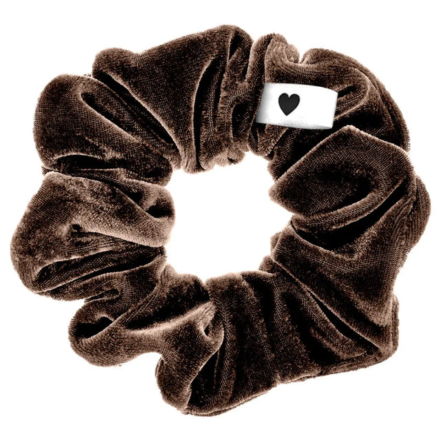 Samt-Scrunchie Braun von Bellody