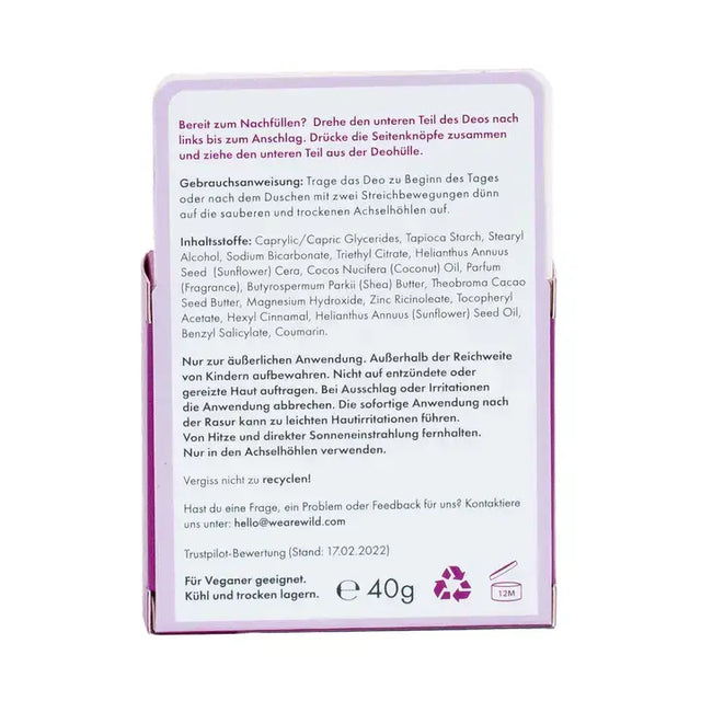 Deodorant Refill Coconut & Vanilla von Wild