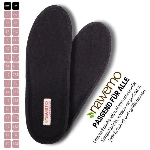 Zimtsohlen Sport Zimt-Schuhsohlen gegen Fussgeruch 44 EU von Nawemo