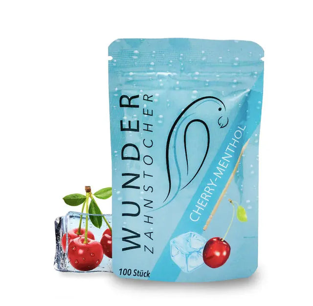 Zahnstocher mit Geschmack Refill Kirsche-Menthol von Wunder Zahnstocher