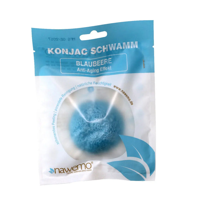 Konjac Schwamm Blaubeere, mit Fruchtsäuren gegen Fältchen von Nawemo