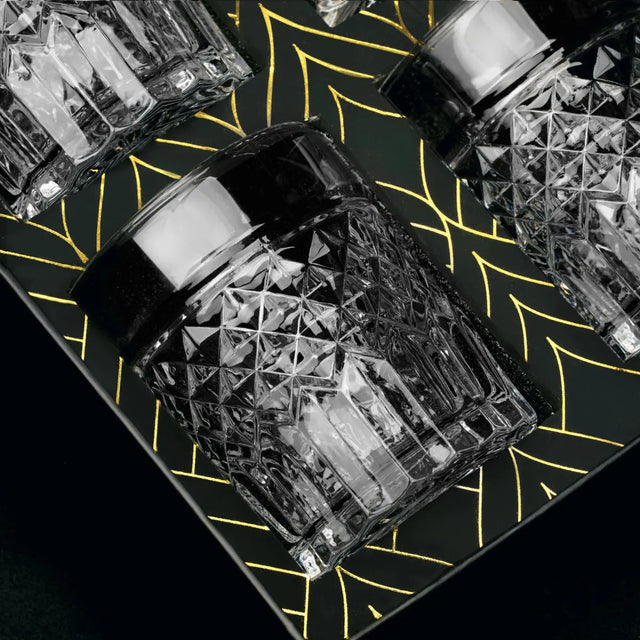 Prestige Whiskeygläser Geschenkset 4er von ROCKS Whiskey Chilling Stones