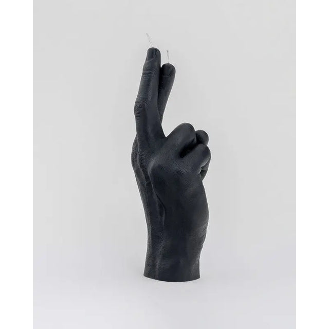 Crossed Fingers Rot von Candle Hand