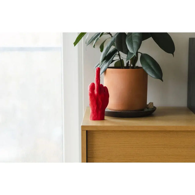 F*ck you Rot von Candle Hand