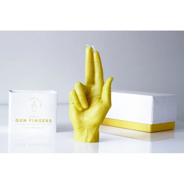 Gun fingers Rot von Candle Hand