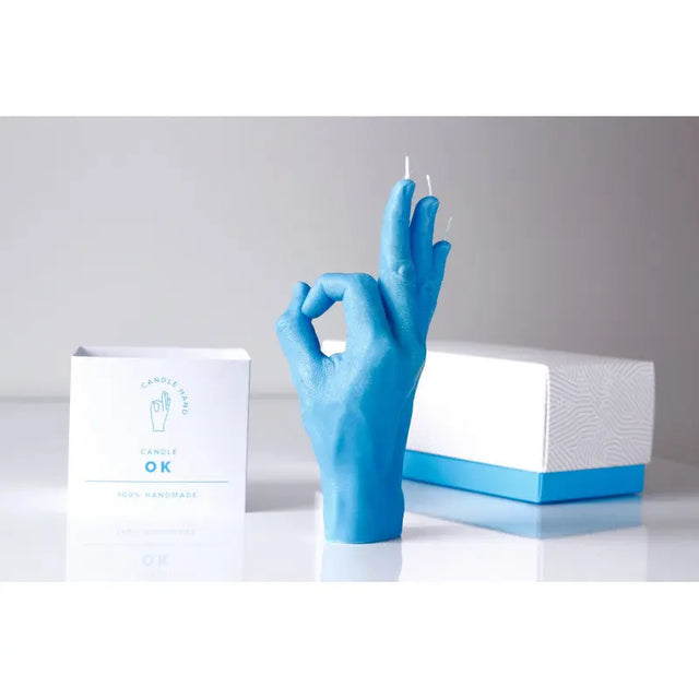 OK Rot von Candle Hand