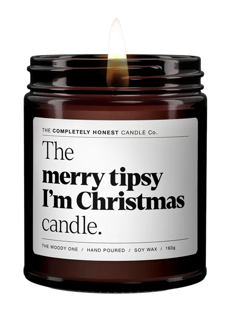 merry tipsy I’m Christmas von The Completely Honest Candle