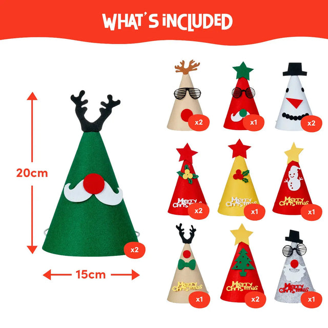 Filzhut Weihnachten 15 Stück von Twiddlers