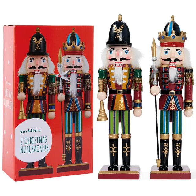 Weihnachts-Nussknacker Soldat 2er-Set 30cm von Twiddlers