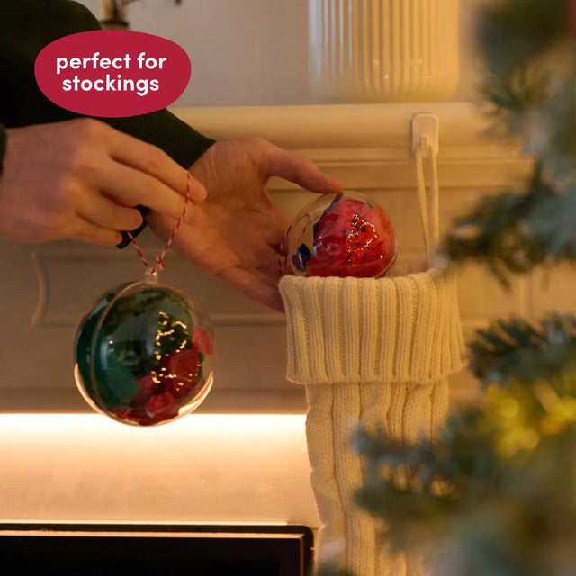 Christbaumkugel füllbar Kunststoff 24 Stück von Twiddlers