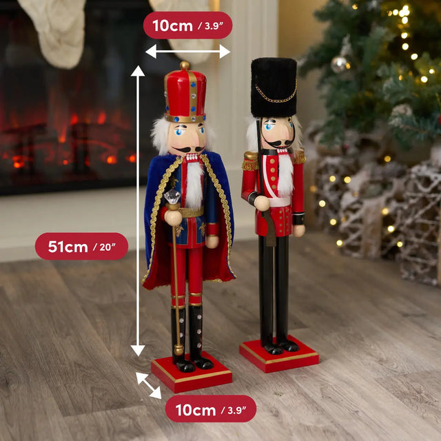 Weihnachts-Nussknacker Soldat 2er-Set 50cm von Twiddlers