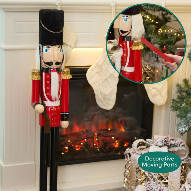 Weihnachts-Nussknacker Soldat Beefeater 90cm von Twiddlers