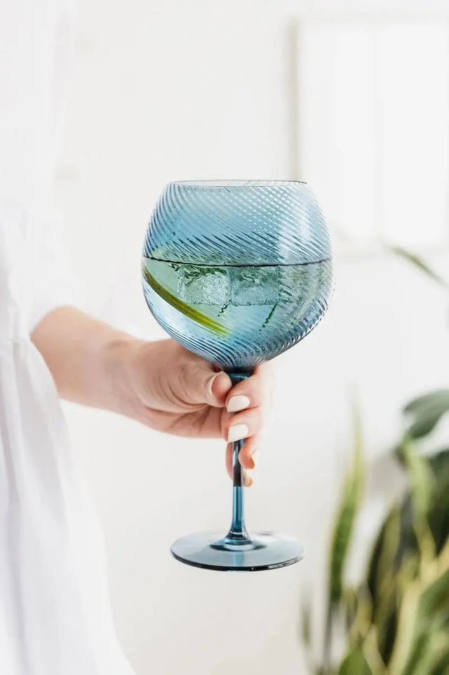 Gingläser Twist 2er-Set grün/blau von Uberstar