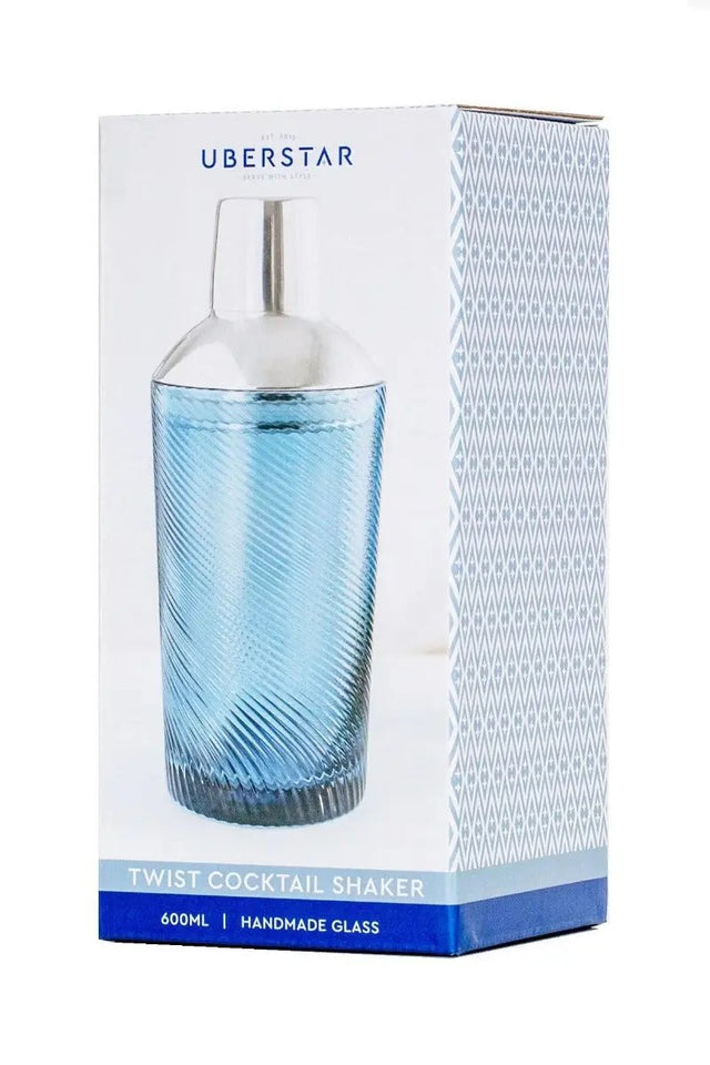 Cocktail Shaker Twist blau von Uberstar