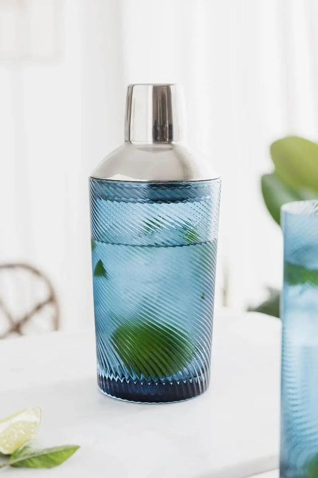 Cocktail Shaker Twist blau von Uberstar