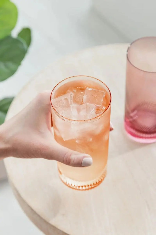 Longdrink Gläser Twist 2er-Set pink/peach von Uberstar