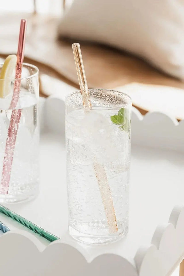 Trinkhalme Glas 4er-Set von Uberstar