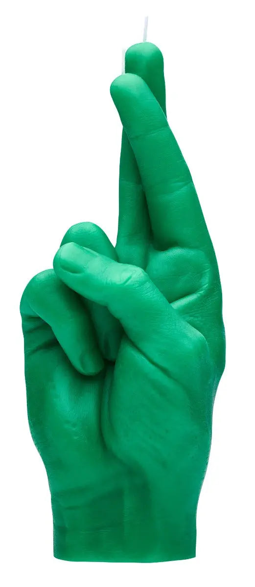 Crossed Fingers Rot von Candle Hand