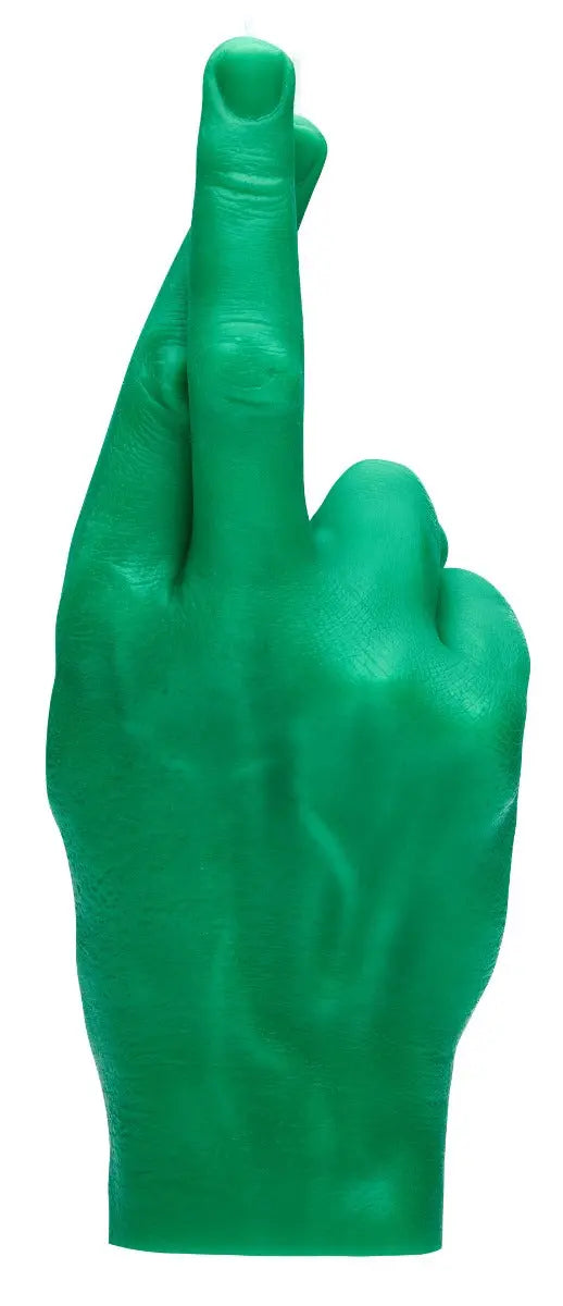 Crossed Fingers Rot von Candle Hand