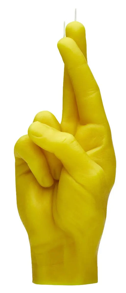 Crossed Fingers Rot von Candle Hand