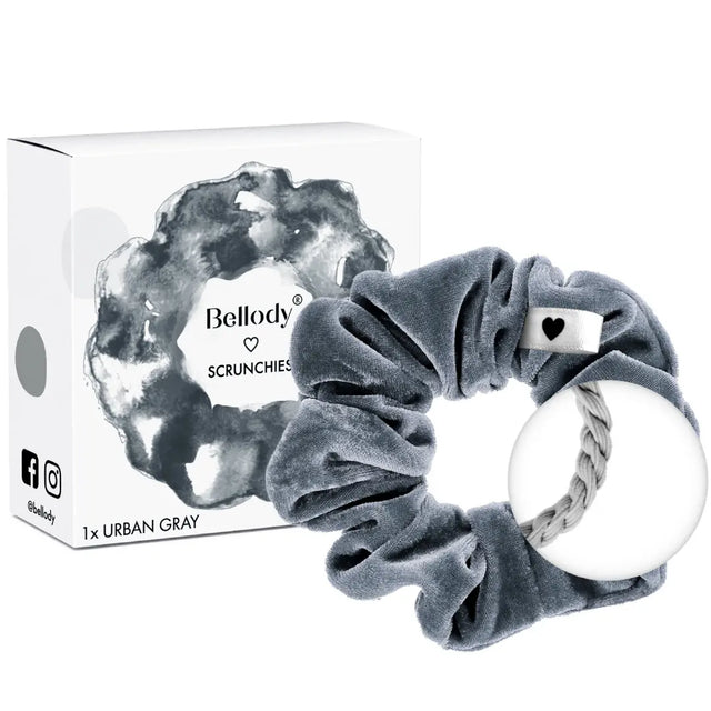 Samt-Scrunchie Grau von Bellody
