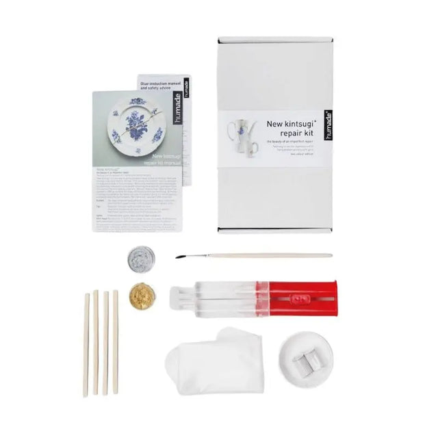 Kintsugi DIY Reparatur Kit Gold & Silber mit Anleitung von Humade