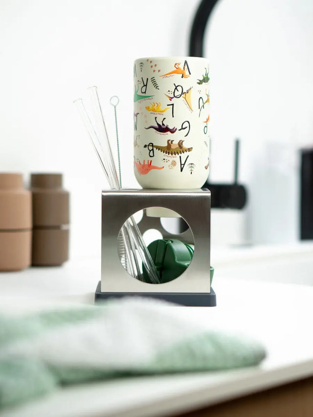 dri.cube Utensilienbehälter Edelstahl von Sanni Shoo