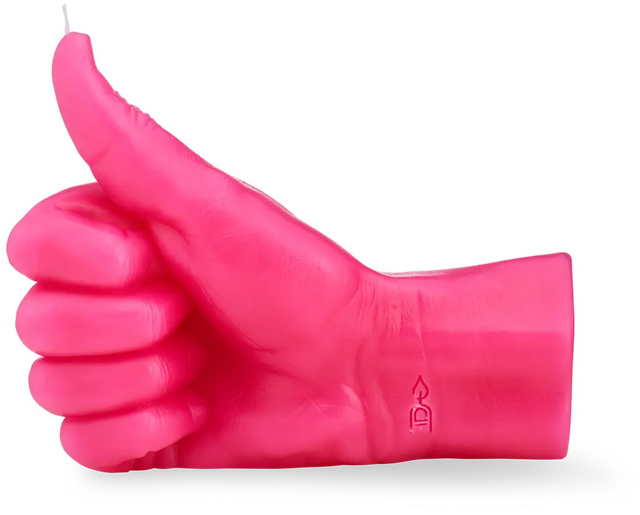 Thumbs Up Pink von Candle Hand