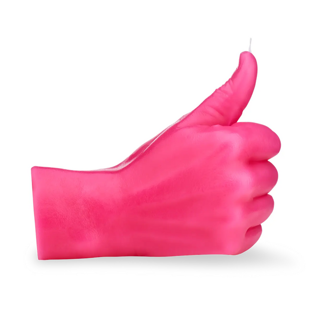 Thumbs Up Pink von Candle Hand