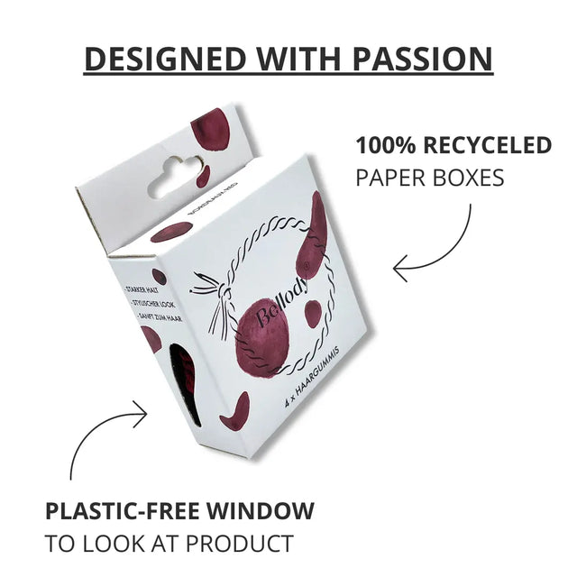 Geflochtene Haargummis Weiss 4er Set von Bellody