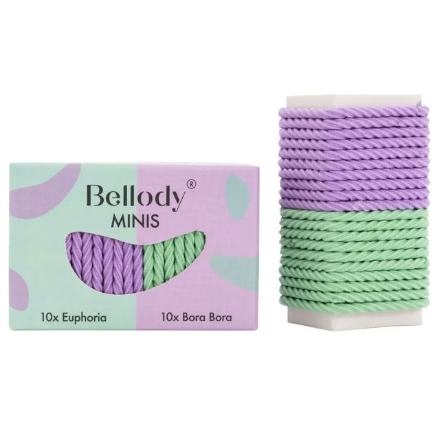 Mini Haargummis Mint Violet 20er Set von Bellody