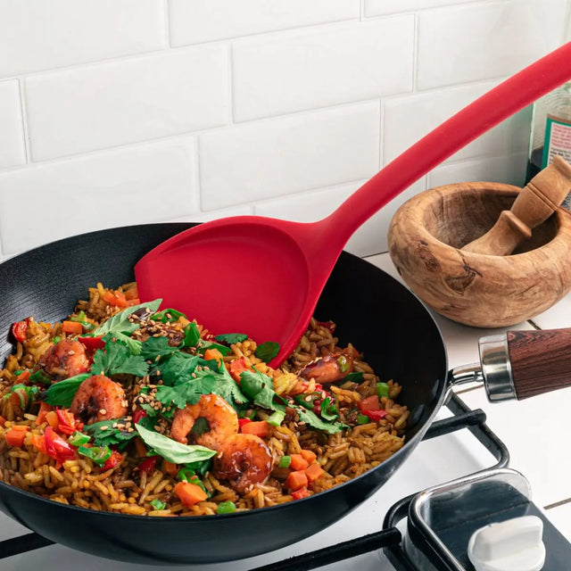 Pfannenwender Wok Silikon blau von Mastrad